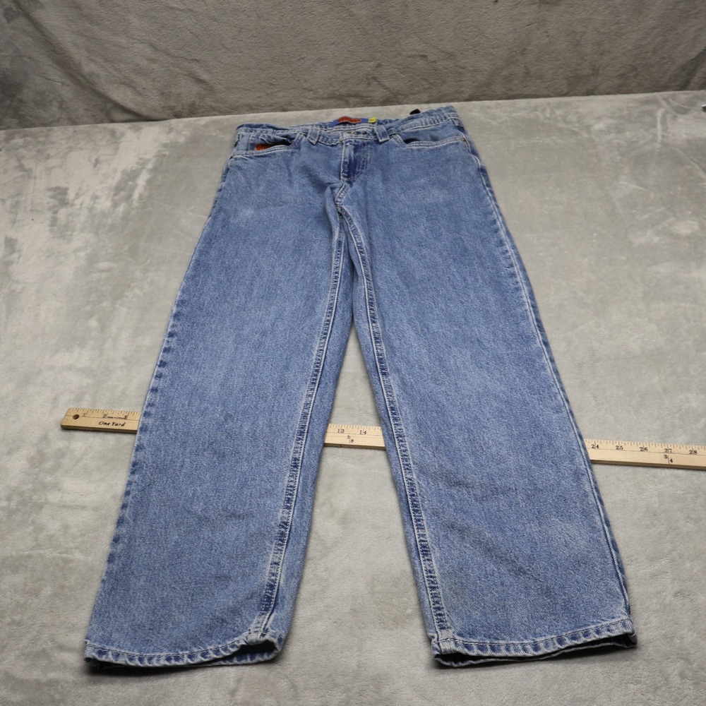Empyre Jeans Mens 27 Medium Wash Denim Relaxed Loose Straight Leg Skate 28x31